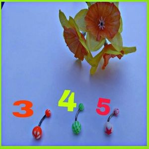 Body jewelry Belly piercing plastic round ball